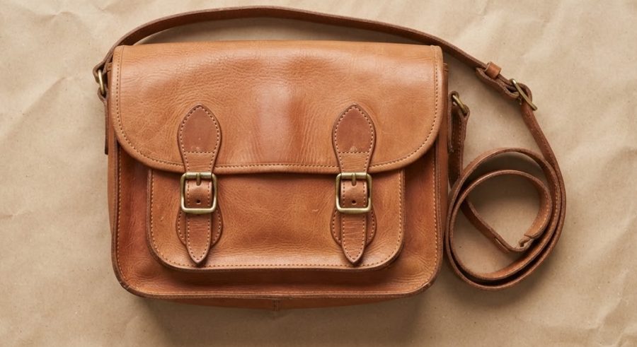 Leather Satchel — Broken In — alternate view